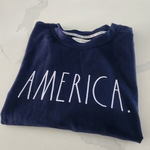 Rae Dunn America Lightweight Sweatshirt Size M